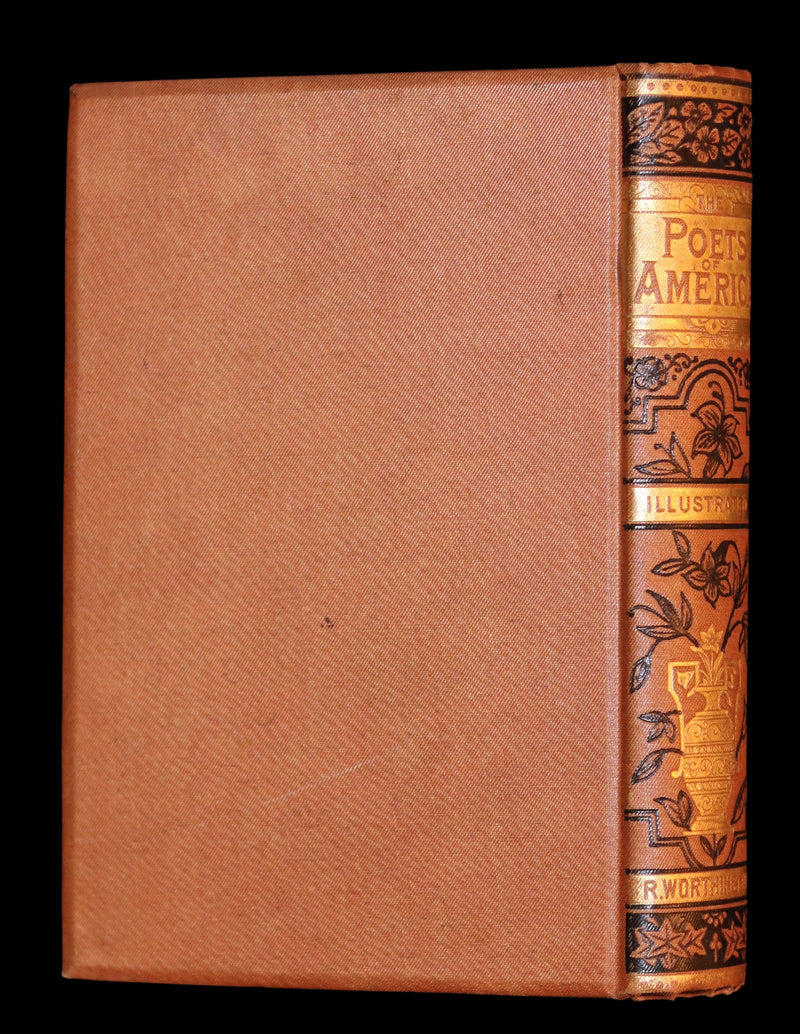 1880 Scarce Victorian Book - The POETS of AMERICA With Explanatory Notes by George B. Cheever.