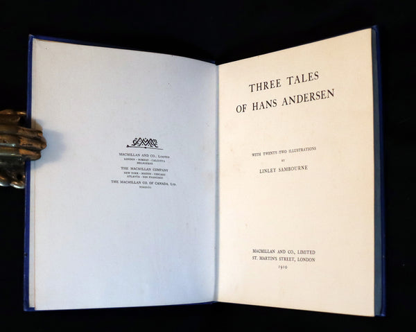 1910 Rare First Edition - Three Tales of Hans Andersen illustrated by Linley Sambourne.