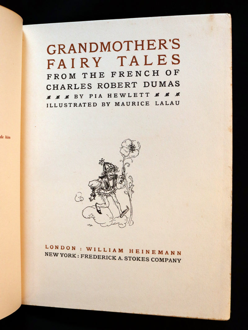 1915 Rare First Edition - Charles Robert Dumas GRANDMOTHER'S FAIRY TALES.
