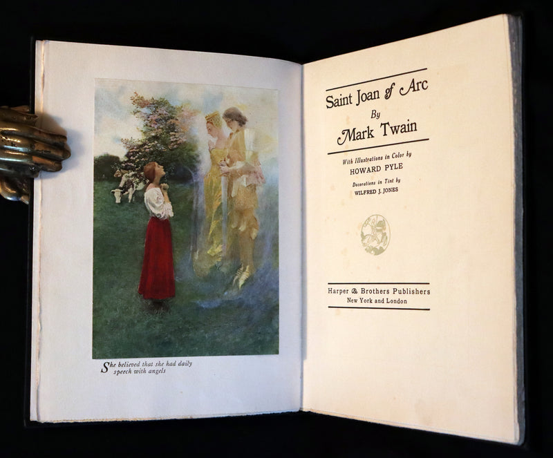 1919 Rare First Edition - Mark Twain Saint Joan of Arc illustrated by Howard Pyle.