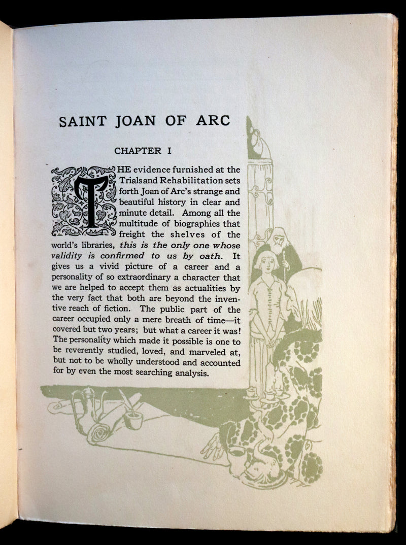 1919 Rare First Edition - Mark Twain Saint Joan of Arc illustrated by Howard Pyle.