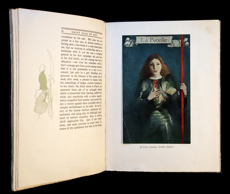 1919 Rare First Edition - Mark Twain Saint Joan of Arc illustrated by Howard Pyle.