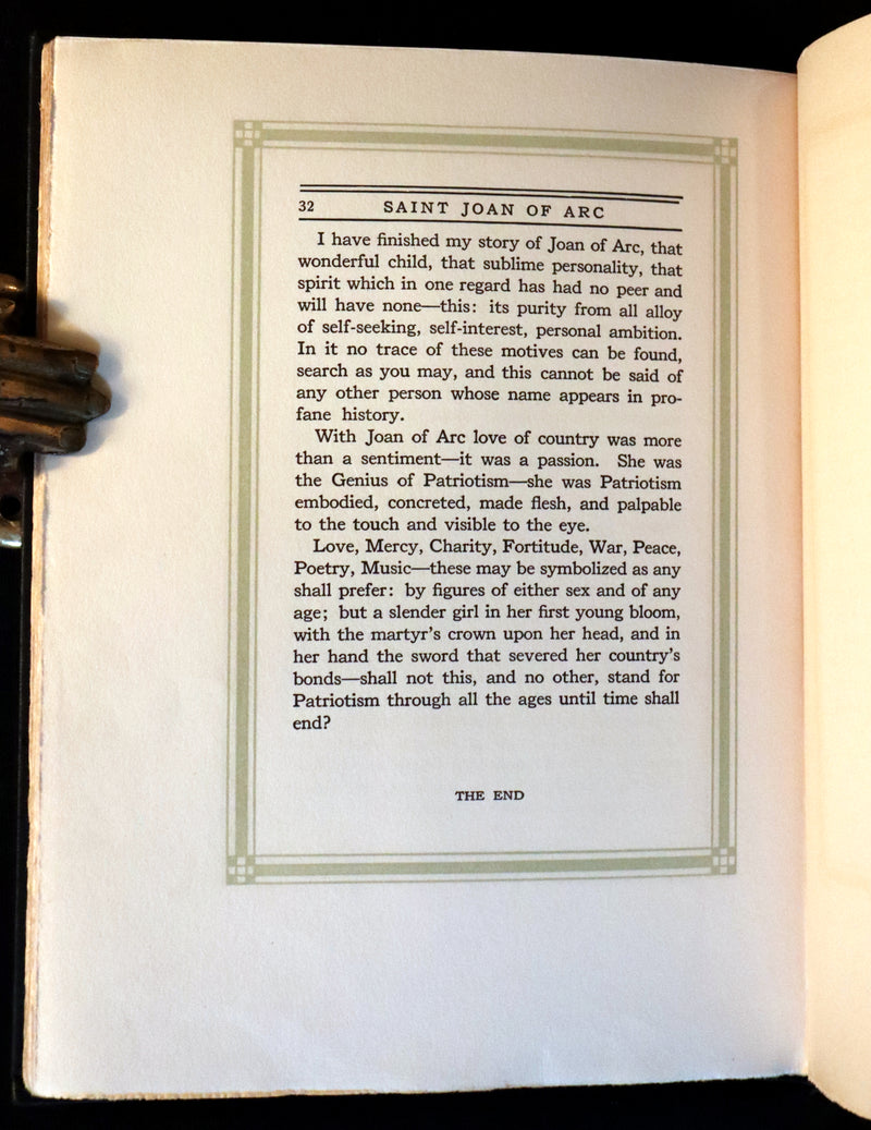 1919 Rare First Edition - Mark Twain Saint Joan of Arc illustrated by Howard Pyle.