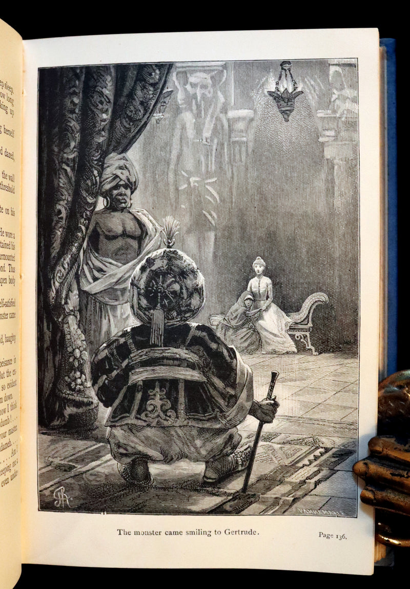 1894 Rare Book - The CONQUEST of the MOON by Andre Laurie, Jules Verne's collaborator.