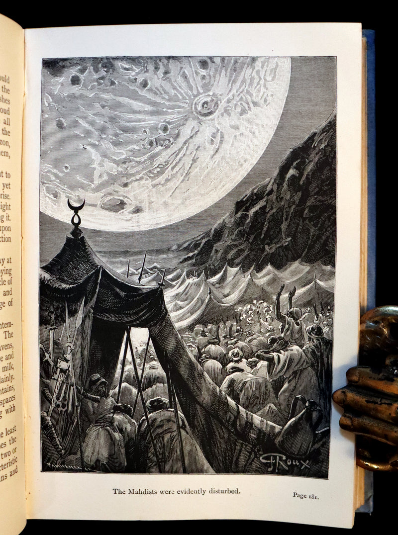 1894 Rare Book - The CONQUEST of the MOON by Andre Laurie, Jules Verne's collaborator.