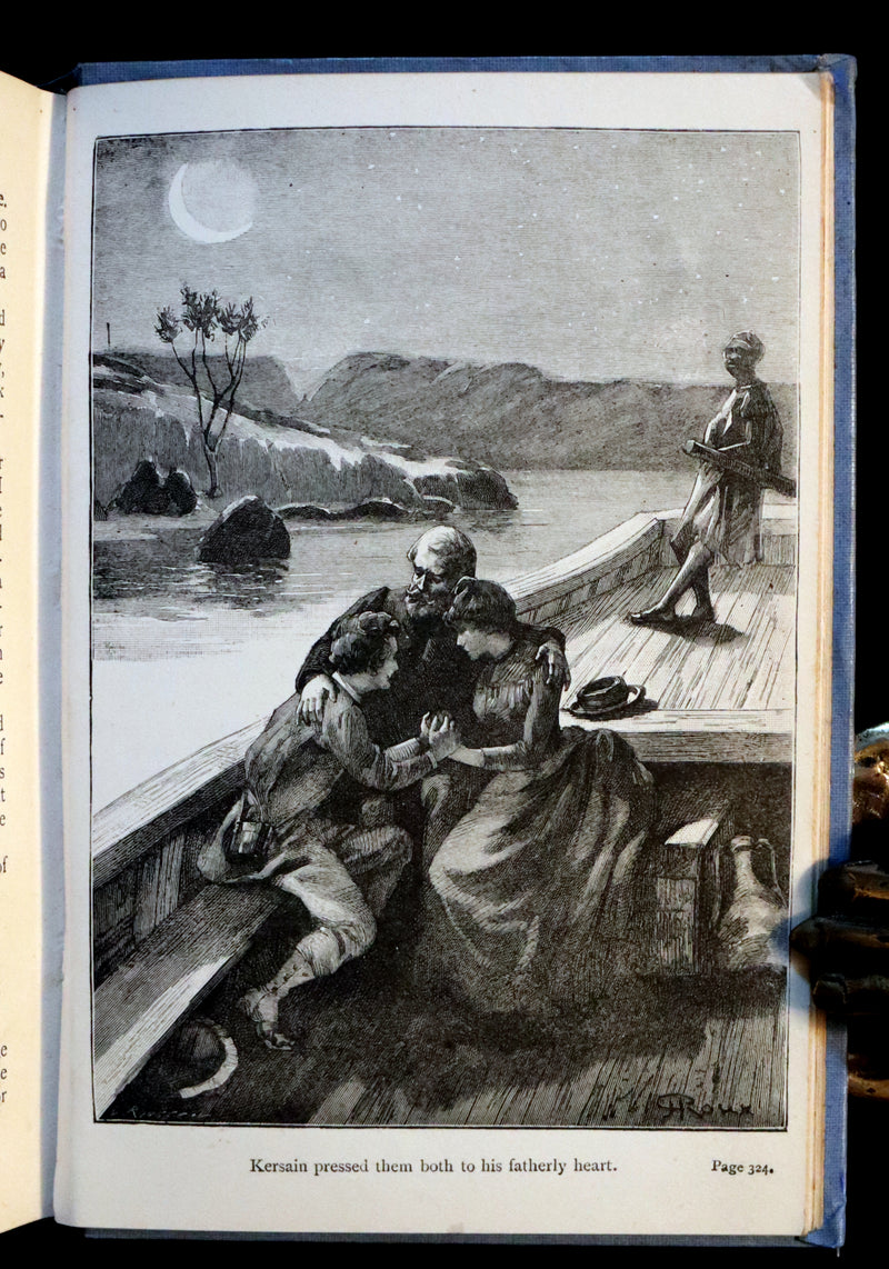 1894 Rare Book - The CONQUEST of the MOON by Andre Laurie, Jules Verne's collaborator.