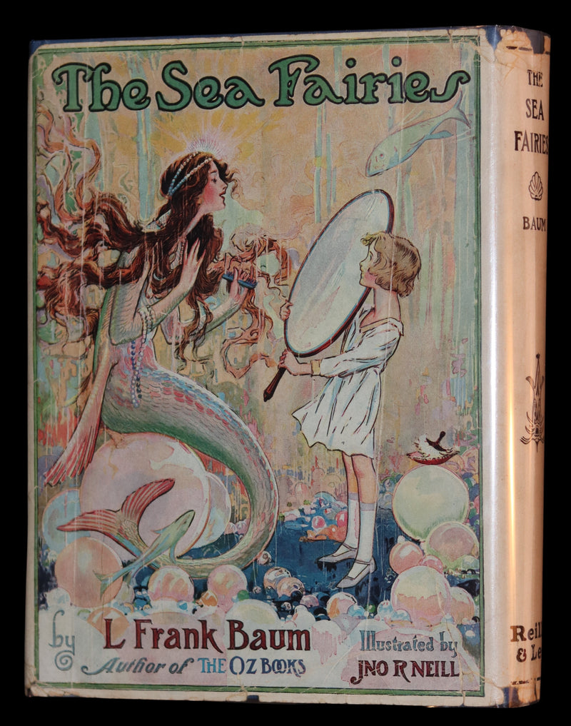 1937 Rare Oz Book - The SEA FAIRIES by L. Frank Baum, Illustrated by JNO R. Neill.