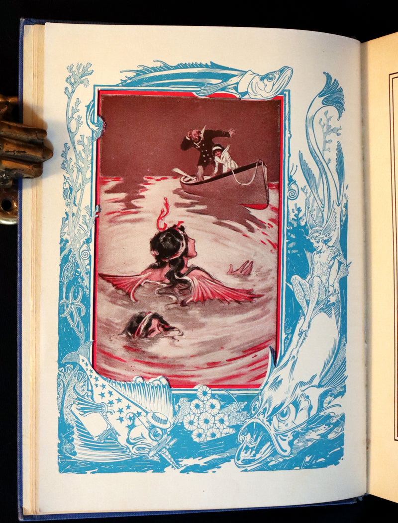 1937 Rare Oz Book - The SEA FAIRIES by L. Frank Baum, Illustrated by JNO R. Neill.