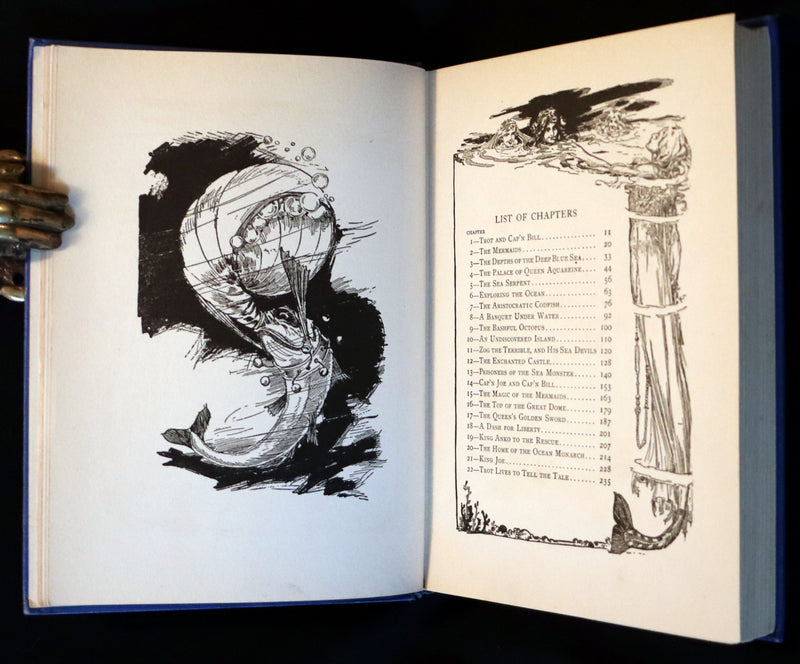 1937 Rare Oz Book - The SEA FAIRIES by L. Frank Baum, Illustrated by JNO R. Neill.