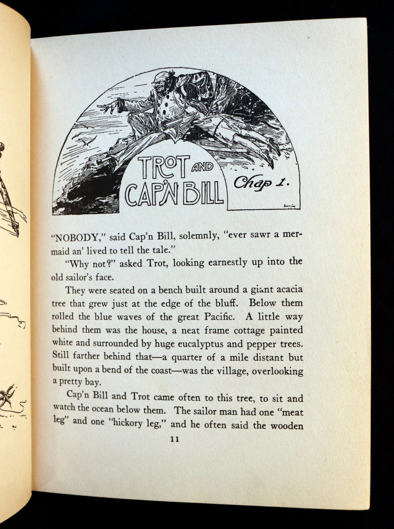 1937 Rare Oz Book - The SEA FAIRIES by L. Frank Baum, Illustrated by JNO R. Neill.