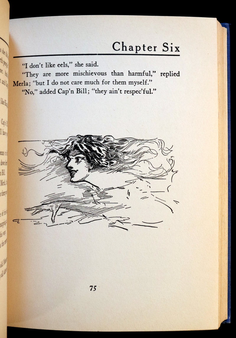 1937 Rare Oz Book - The SEA FAIRIES by L. Frank Baum, Illustrated by JNO R. Neill.