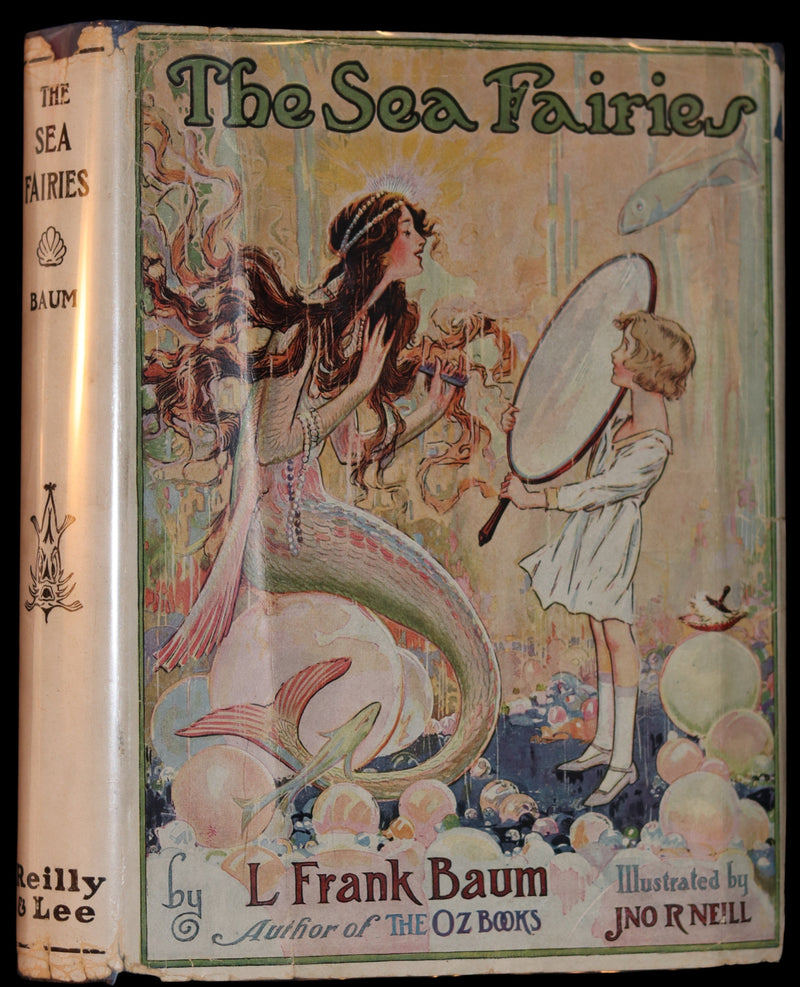 1937 Rare Oz Book - The SEA FAIRIES by L. Frank Baum, Illustrated by JNO R. Neill.