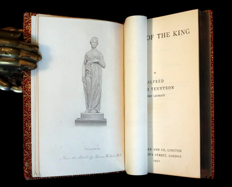 1922 Beautiful Bayntun Binding - Legend of King Arthur - The Holy Grail - Idylls of the King by Tennyson.