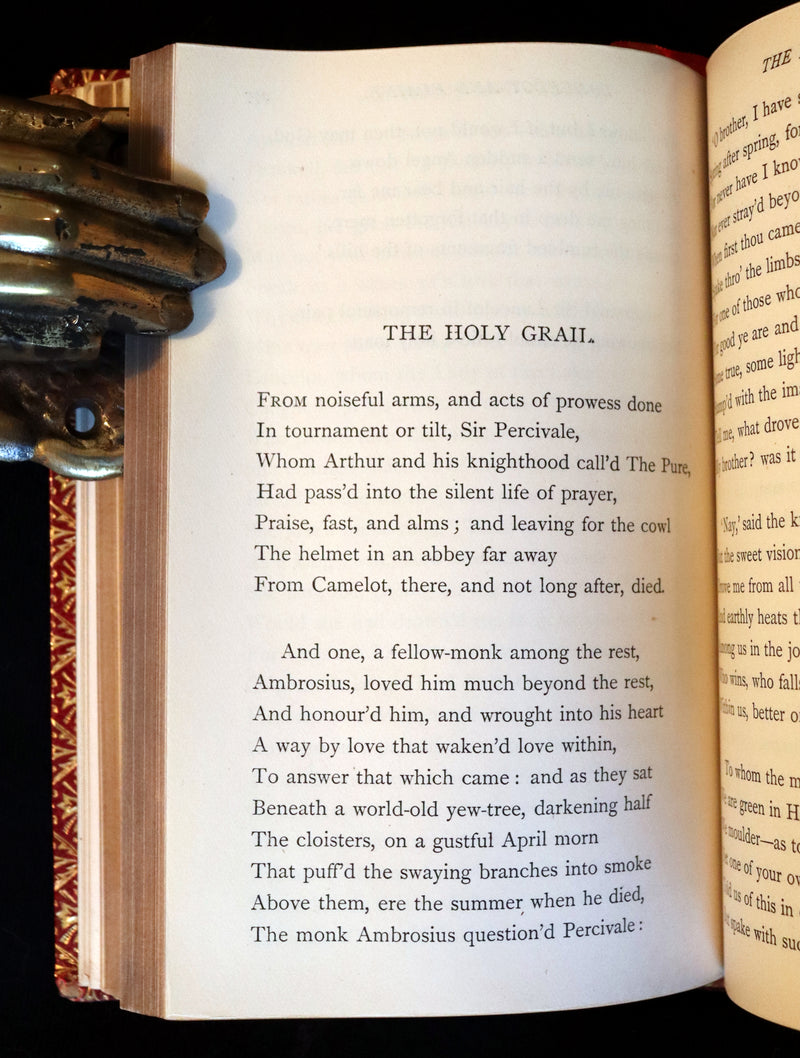1922 Beautiful Bayntun Binding - Legend of King Arthur - The Holy Grail - Idylls of the King by Tennyson.