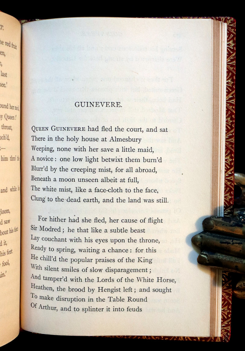 1922 Beautiful Bayntun Binding - Legend of King Arthur - The Holy Grail - Idylls of the King by Tennyson.