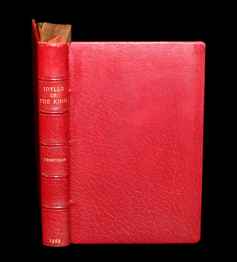 1922 Beautiful Bayntun Binding - Legend of King Arthur - The Holy Grail - Idylls of the King by Tennyson.
