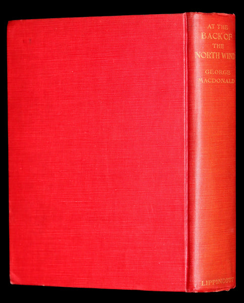 1909 Rare Book - AT THE BACK OF THE NORTH WIND. First Edition illustrated by Maria L. Kirk.