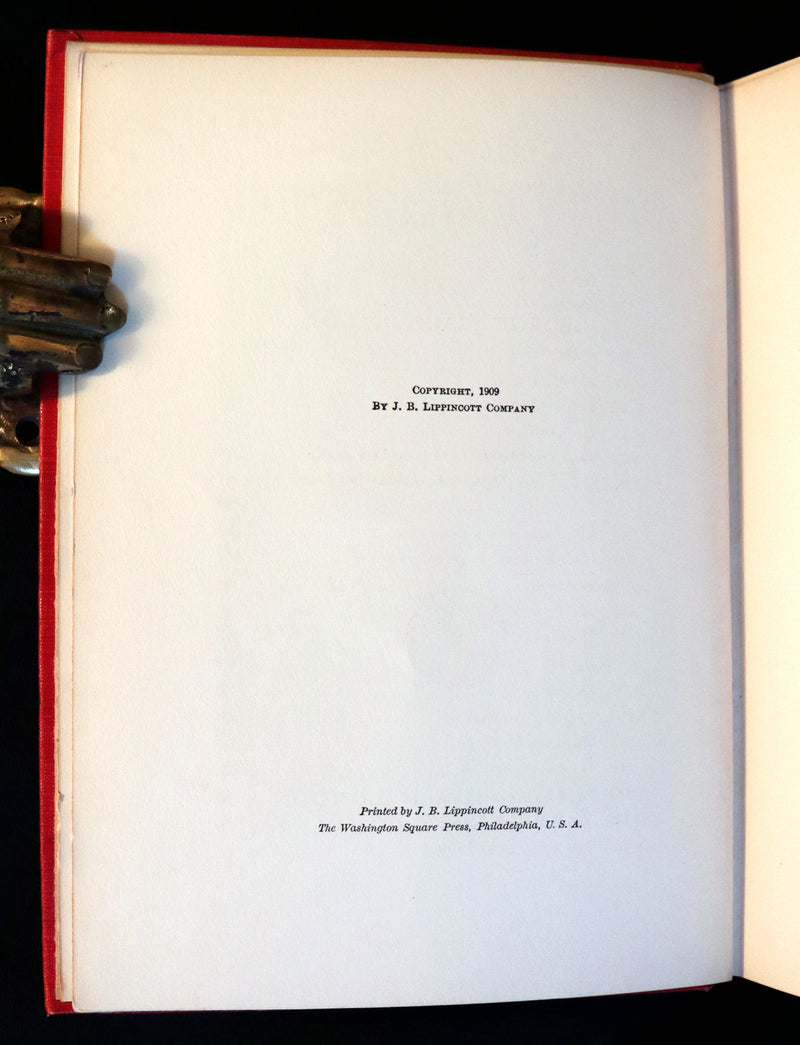 1909 Rare Book - AT THE BACK OF THE NORTH WIND. First Edition illustrated by Maria L. Kirk.