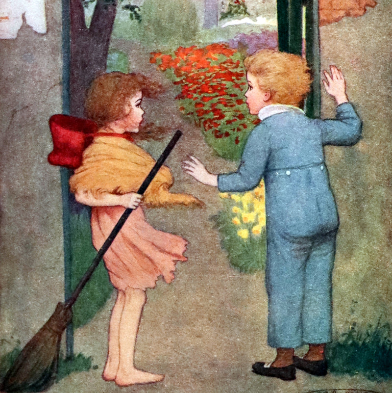 1909 Rare Book - AT THE BACK OF THE NORTH WIND. First Edition illustrated by Maria L. Kirk.