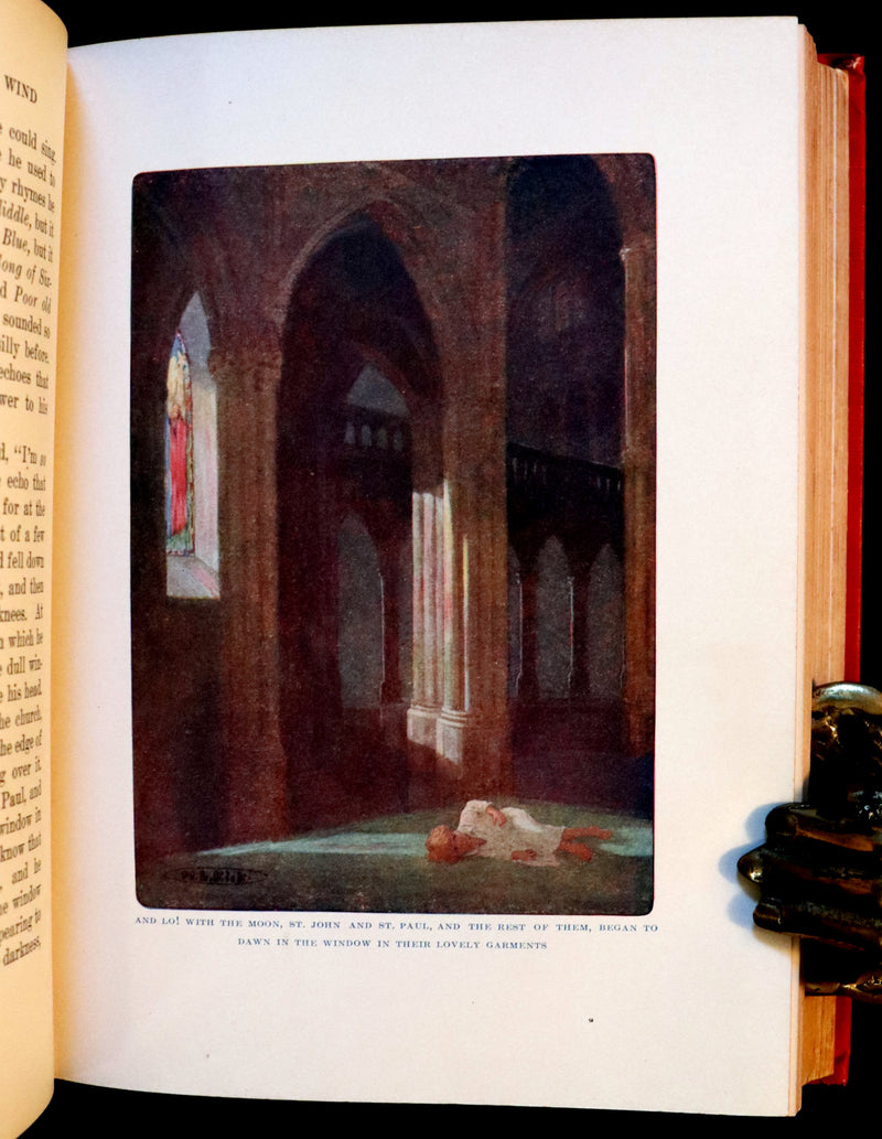 1909 Rare Book - AT THE BACK OF THE NORTH WIND. First Edition illustrated by Maria L. Kirk.