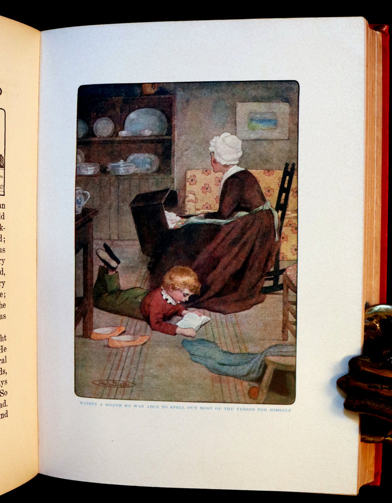 1909 Rare Book - AT THE BACK OF THE NORTH WIND. First Edition illustrated by Maria L. Kirk.