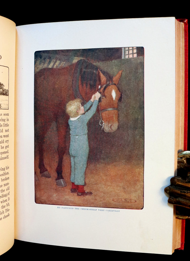 1909 Rare Book - AT THE BACK OF THE NORTH WIND. First Edition illustrated by Maria L. Kirk.