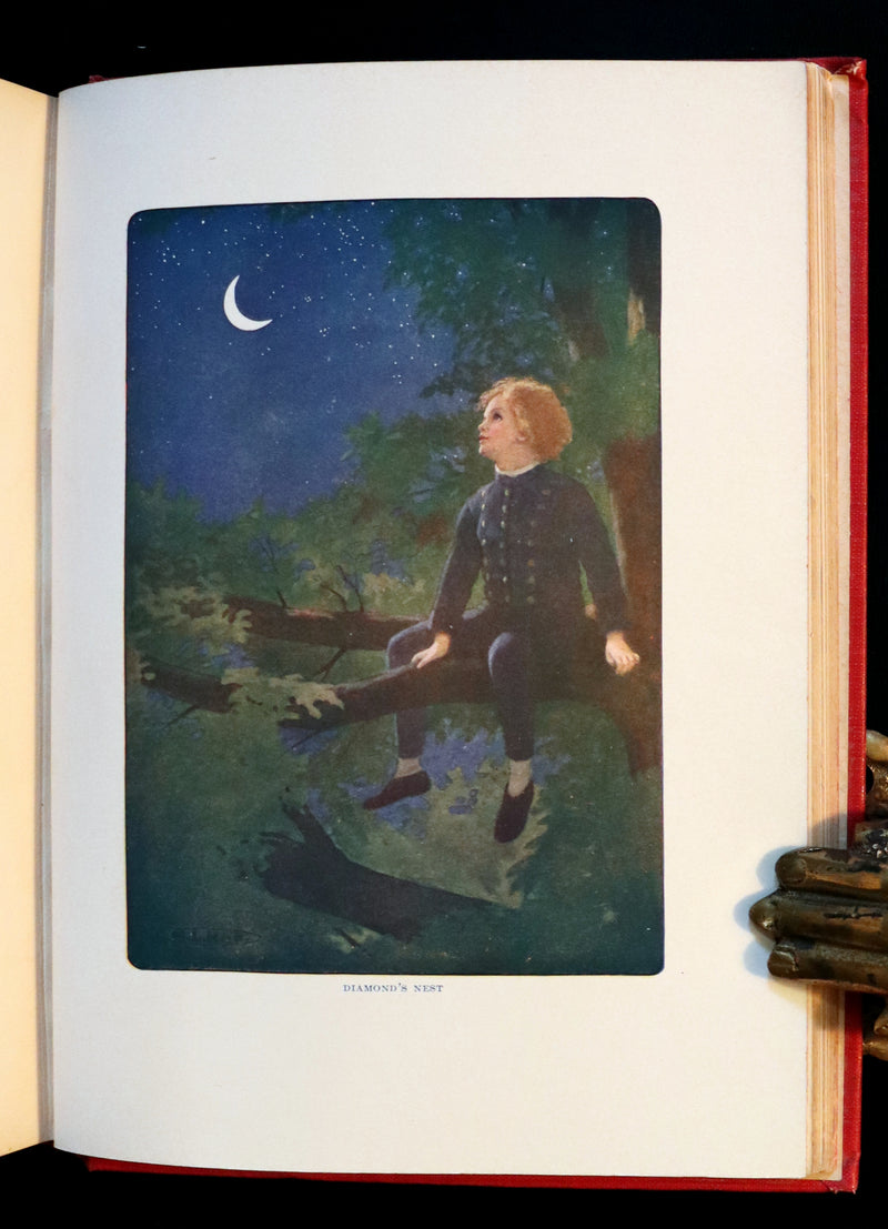 1909 Rare Book - AT THE BACK OF THE NORTH WIND. First Edition illustrated by Maria L. Kirk.