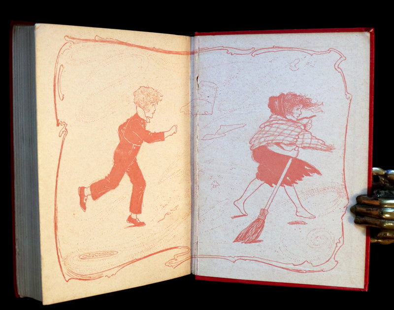 1909 Rare Book - AT THE BACK OF THE NORTH WIND. First Edition illustrated by Maria L. Kirk.