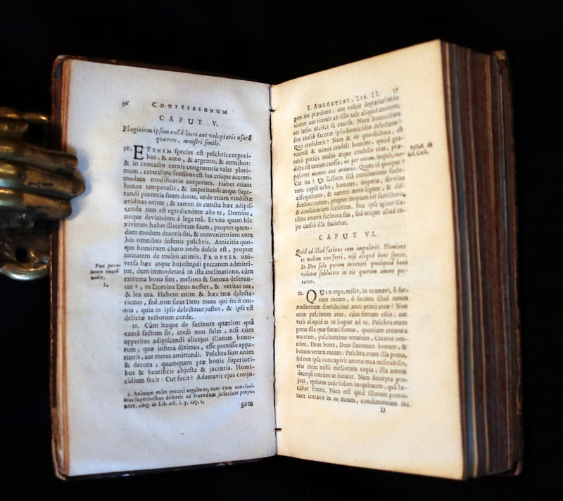 1687 Rare Latin Book - The Confessions of Saint Augustine of Hippo. Confessionum Libri XIII.