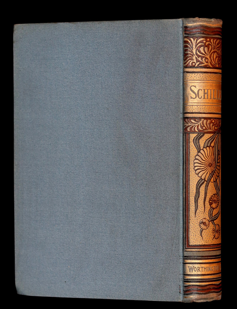 1890 Rare Victorian Book - The Poems of Johann Christoph Friedrich (von) SCHILLER. Illustrated.