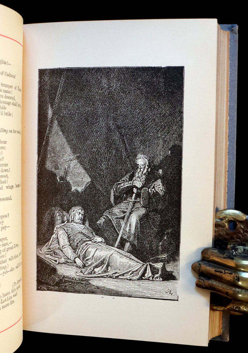 1890 Rare Victorian Book - The Poems of Johann Christoph Friedrich (von) SCHILLER. Illustrated.