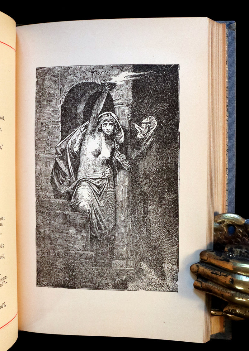 1890 Rare Victorian Book - The Poems of Johann Christoph Friedrich (von) SCHILLER. Illustrated.