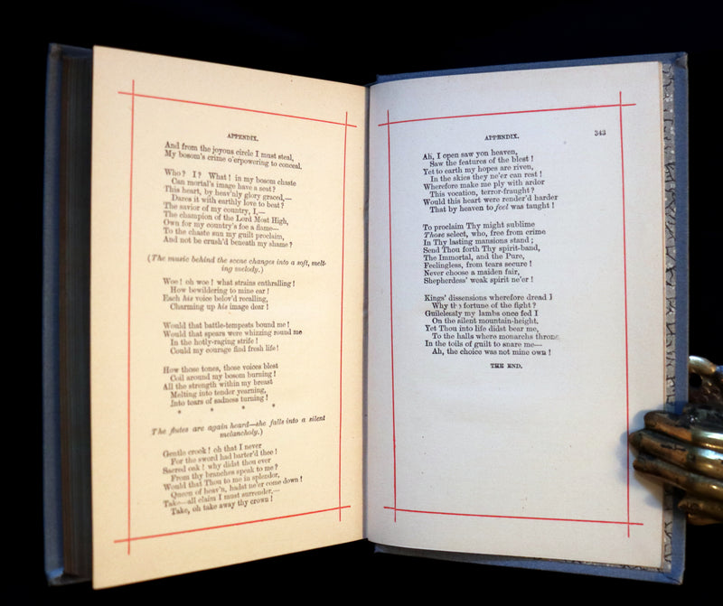 1890 Rare Victorian Book - The Poems of Johann Christoph Friedrich (von) SCHILLER. Illustrated.