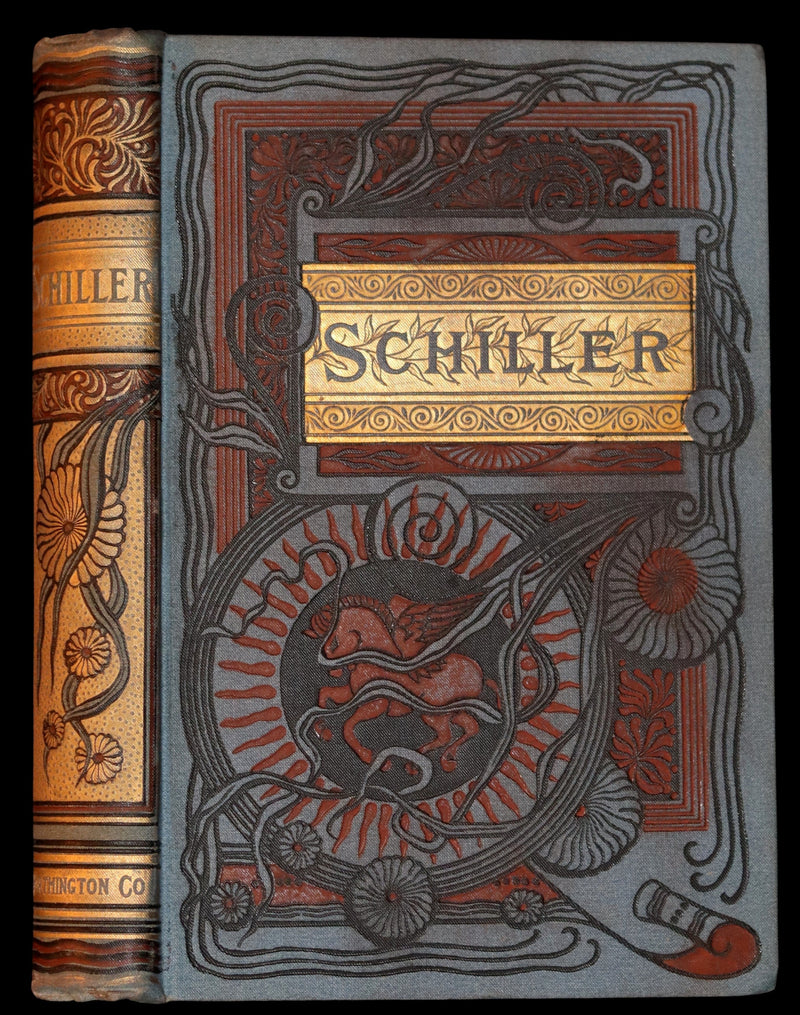 1890 Rare Victorian Book - The Poems of Johann Christoph Friedrich (von) SCHILLER. Illustrated.