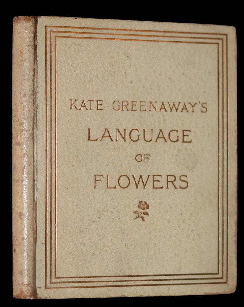 1884 Rare First Edition - LANGUAGE OF FLOWERS illustrated by Kate Greenaway in colours.