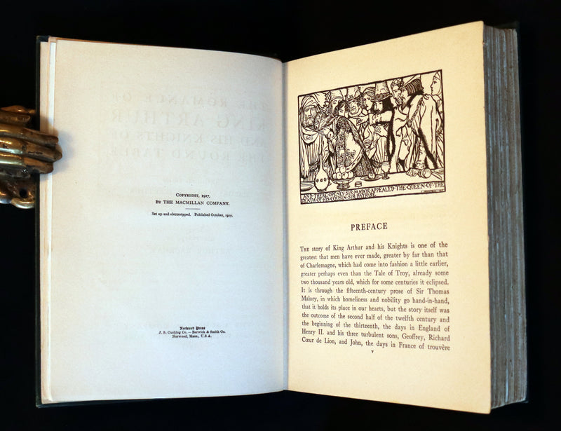 1917 Rare 1st Edition - ROMANCE of KING ARTHUR and His KNIGHTS of the Round Table illustrated by RACKHAM.