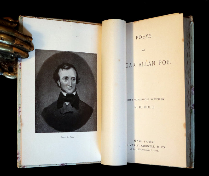 1892 Rare Victorian Book - Poems by Edgar Allan POE (The Raven, Lenore, Ulalume, ...).