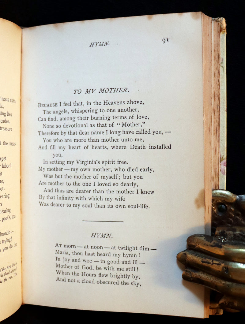 1892 Rare Victorian Book - Poems by Edgar Allan POE (The Raven, Lenore, Ulalume, ...).