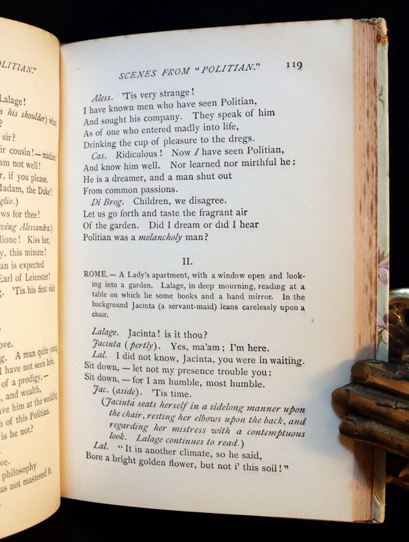 1892 Rare Victorian Book - Poems by Edgar Allan POE (The Raven, Lenore, Ulalume, ...).