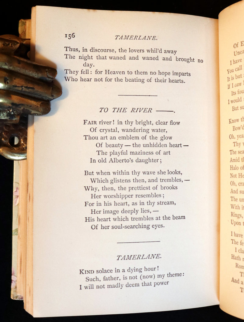 1892 Rare Victorian Book - Poems by Edgar Allan POE (The Raven, Lenore, Ulalume, ...).