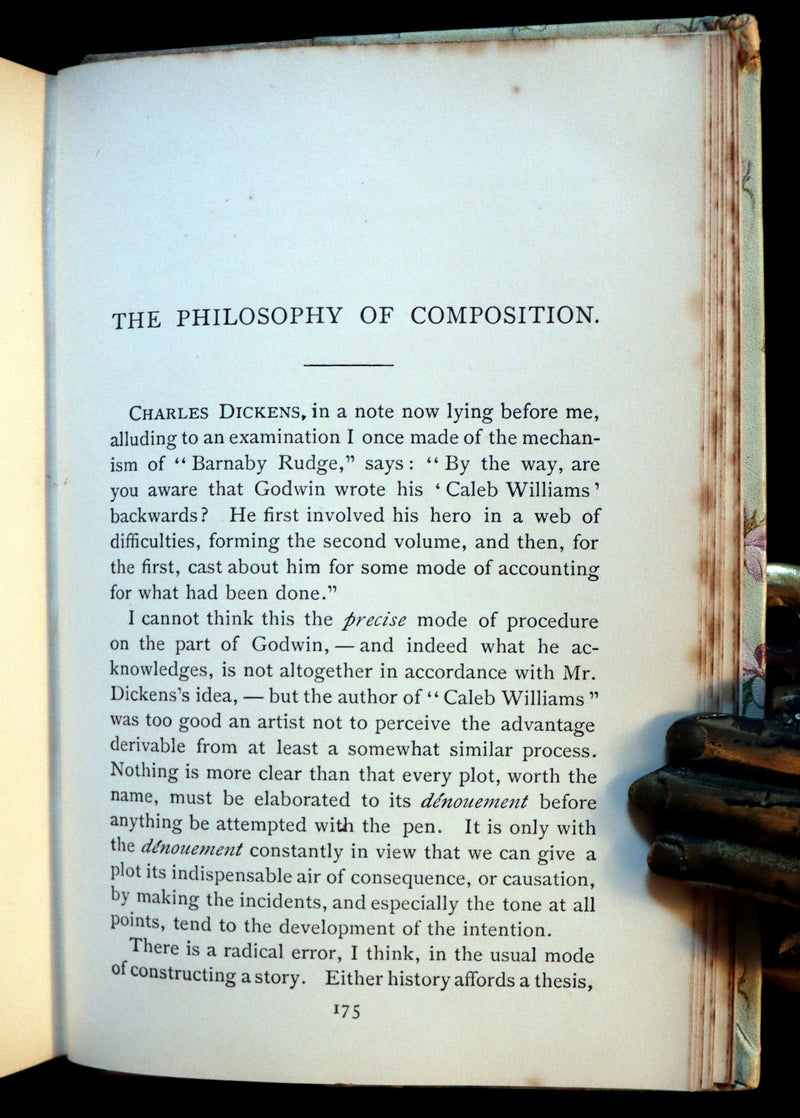 1892 Rare Victorian Book - Poems by Edgar Allan POE (The Raven, Lenore, Ulalume, ...).