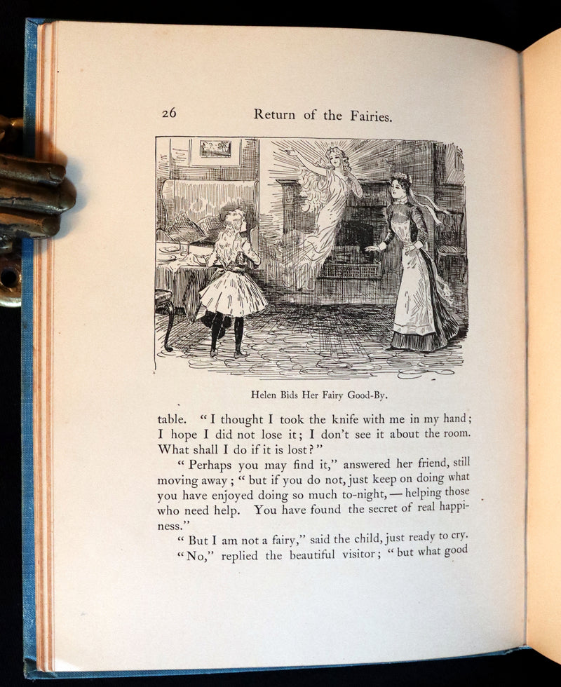 1890 Scarce First Edition Book - Return of the Fairies by Charles J. Bellamy Illustrated by Charles W. Reed.
