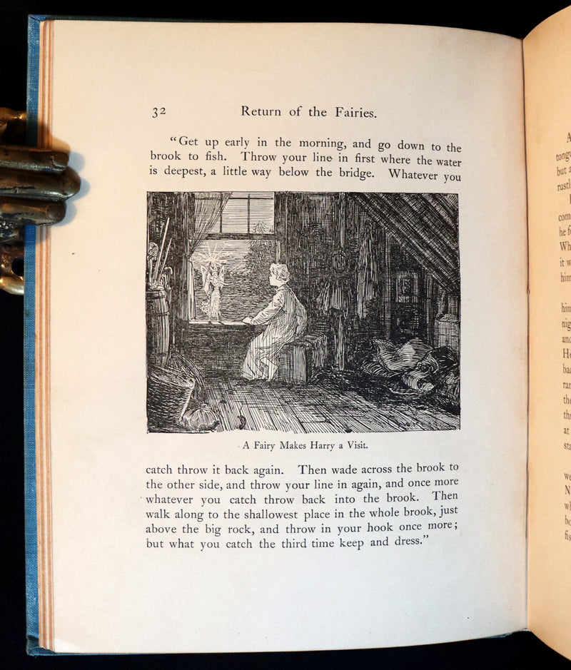 1890 Scarce First Edition Book - Return of the Fairies by Charles J. Bellamy Illustrated by Charles W. Reed.
