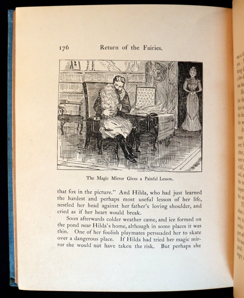 1890 Scarce First Edition Book - Return of the Fairies by Charles J. Bellamy Illustrated by Charles W. Reed.