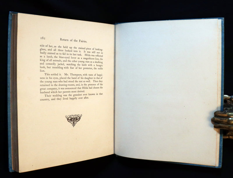 1890 Scarce First Edition Book - Return of the Fairies by Charles J. Bellamy Illustrated by Charles W. Reed.