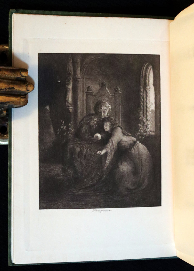 1899 Scarce Pre-Raphaelite Book set - Works of Dante Gabriel Rossetti - Siddal Edition with Bookcase.