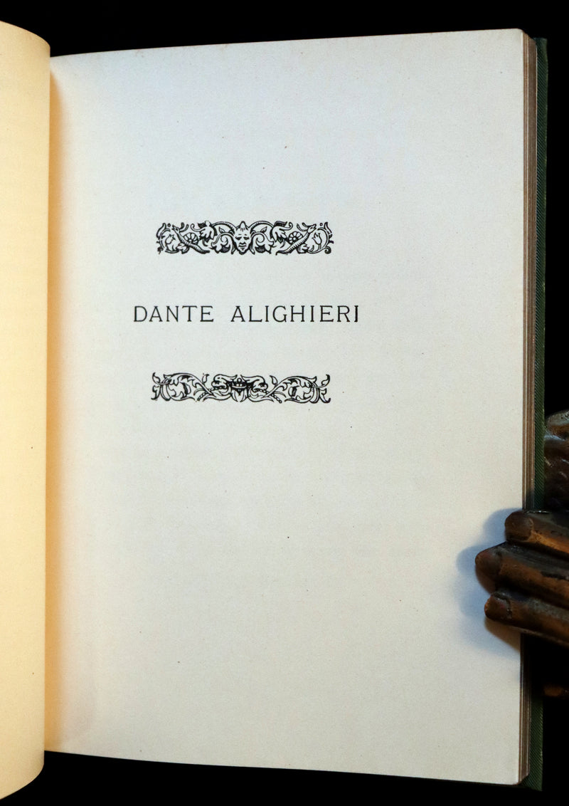1899 Scarce Pre-Raphaelite Book set - Works of Dante Gabriel Rossetti - Siddal Edition with Bookcase.