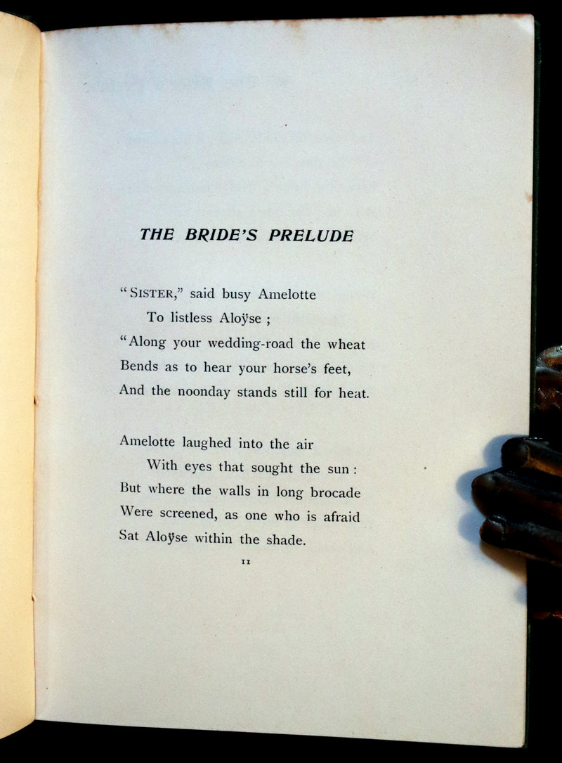 1899 Scarce Pre-Raphaelite Book set - Works of Dante Gabriel Rossetti - Siddal Edition with Bookcase.