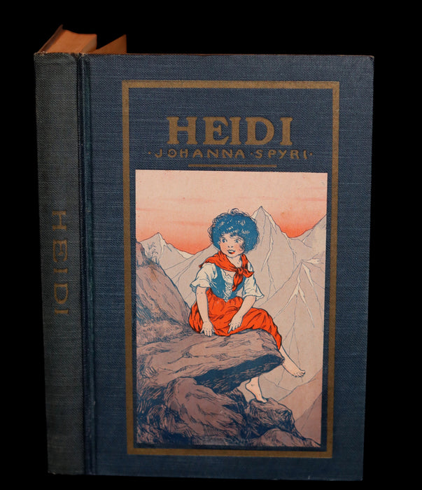 1924 Rare Book - HEIDI by Johanna Spyri. First Edition illustrated by Violet Moore Higgins.