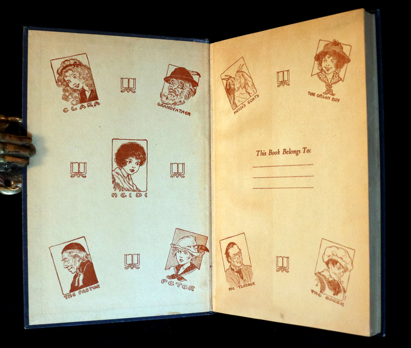 1924 Rare Book - HEIDI by Johanna Spyri. First Edition illustrated by Violet Moore Higgins.